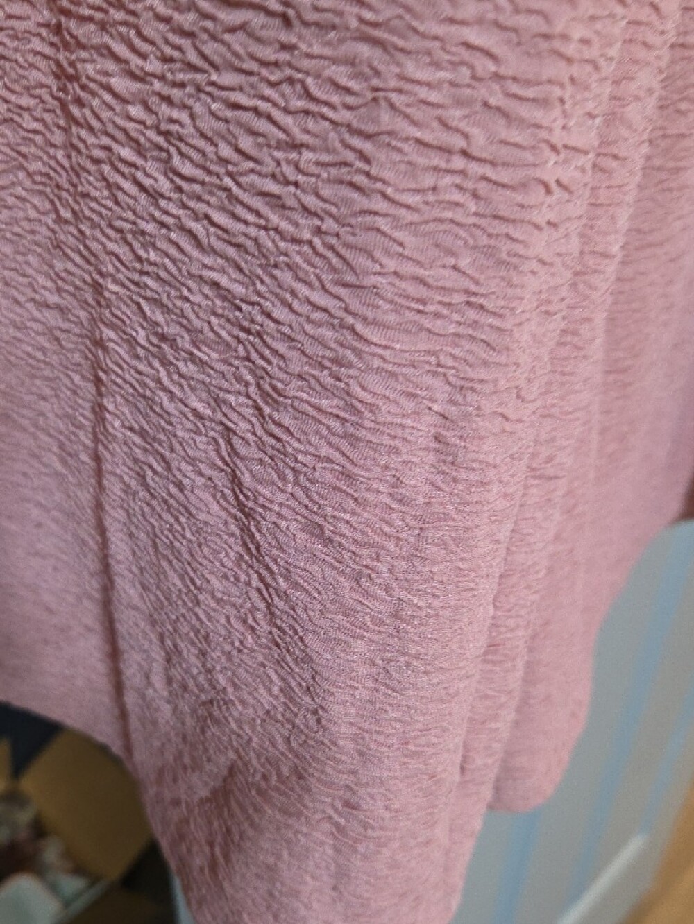 Ribbed knit loungewear set, two-piece matching top and wide-leg pants - Picture 2 of 5
